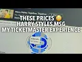 Buying Harry Styles Together Together Tickets on Ticketmaster - MSG Seating Chart Prices