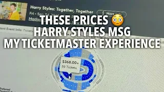 Buying Harry Styles Together Together Tickets on Ticketmaster - MSG Seating Chart Prices