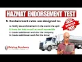 UPDATED 2026 CDL HAZMAT ENDORSMENT QUESTION AND ANSWERS WITH EXPLANATION CHEAT SHEET