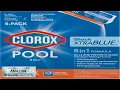Clorox Pool Spa Shock XTRABLUE 2 Kills Bacteria Algae in Swimming Pools Swim-Ready Review