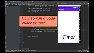 Android java How to run a code every second