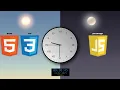 Clock with animated background HTML CSS JavaScript