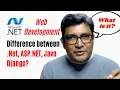 Difference between Net Vs Asp Net or Java or Django