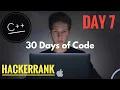 Day 7 of 30 Days of Code Arrays Hackerrank C