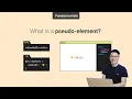 What is pseudo-element - Fundamentals