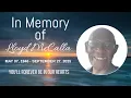 In Memory of Lloyd McCalla