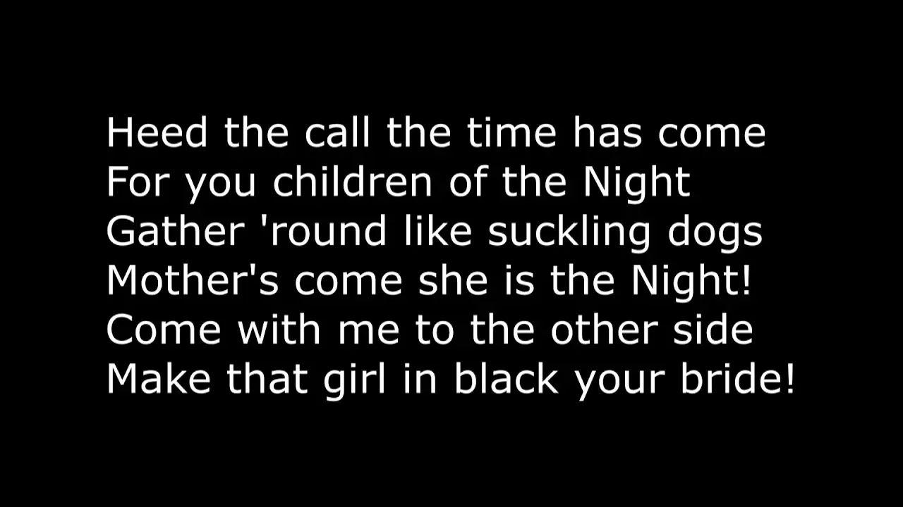 Voltaire - The Night lyrics