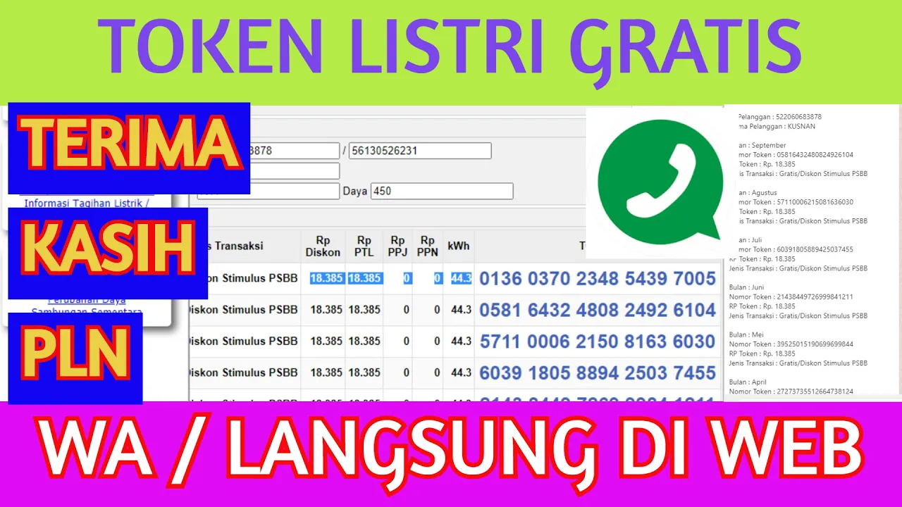 Oke pada video kali saya mau menunjukan gimana cara klaim atau mendapatkan token listrik gratis dari. 