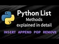 Python List Methods append pop insert remove Python Wala Dost