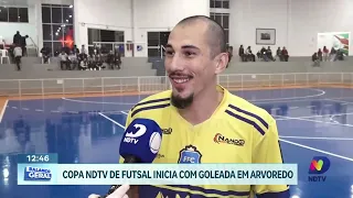 Começa a Copa NDTV de Futsal com partidas em Arvoredo, SC
