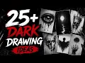 25 Dark drawing ideas miss - shadow