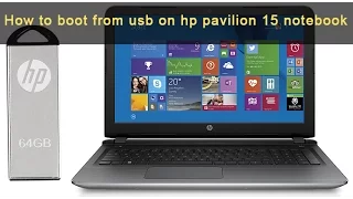How To Install Windows 10 on HP Notebook 15 from USB (Enable HP Laptop Boot Option). 