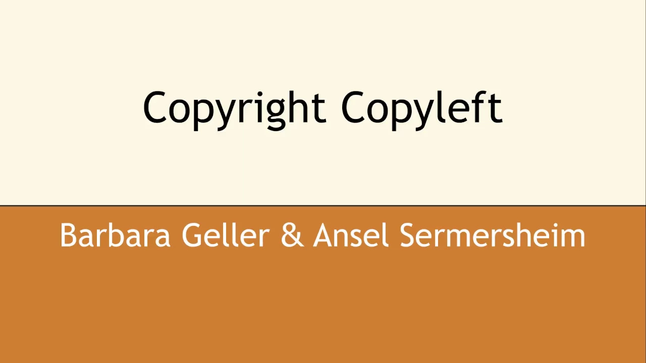Copyright Copyleft
