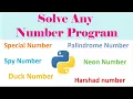 Solve any number program in Python