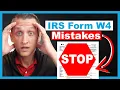 8 IRS Form W-4 MISTAKES to avoid in 2023
