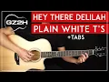 Lagu Hey There Delilah Guitar Tutorial Plain White T's Guitar Lesson |Easy Fingerpicking|