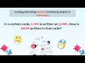 Frequently asked Job Interview PUZZLES Coding Decoding Puzzles Part 2