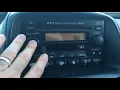 Honda CRV How To Set Time Clock Radio 2004 CR-V Time Change