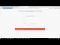 student login in library management system in PHP