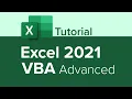 Excel 2021 VBA Advanced Tutorial