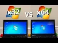 Windows 32-bit vs 64-bit Speed Test