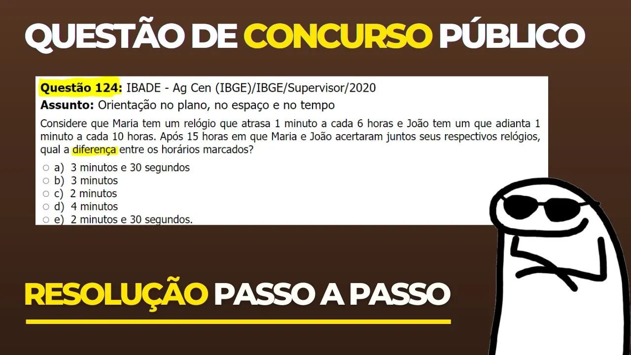 👨‍🏫 Questão 124 BANCA #IBADE 📚  Orientação no Tempo♟️ Raciocínio Lógico para #concursos