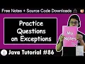 Practice Set on Errors Exceptions