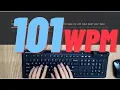 100 wpm - what 100 words per minute typing looks like