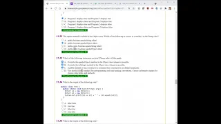Daniel Liang Java Chapter 11 Multiple Choice Questions Part 3