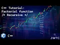 C Tutorial Factorial function recursive method