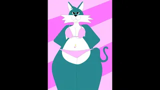 Samantha the Cat Bikini with New belly Button Ring Rebow 2021