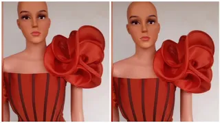 How to make a SPIRAL FLOUNCE With Boning (Easy Method)