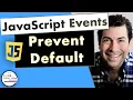 Prevent Default Explained in JavaScript e preventDefault JavaScript Events Tutorial