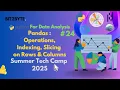 Pandas Operation Indexing etc on Rows Columns Python for Data Analysis Bit2Byte