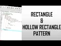 Rectangle Hollow Rectangle Pattern C