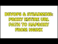 DevOps SysAdmins Proxy entire url path to haproxy from nginx