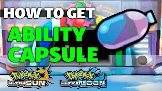 HOW TO GET Ability Capsule in Pokemon Ultra Sun and Ultra Moon