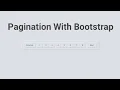 Responsive Pagination With Bootstrap Design With HTML5 and CSS3