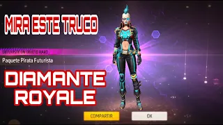 Como SACAR PIRATA FUTURISTA NUEVA DIAMANTE ROYALE  FREE FIRE LUCK ROYALE  DIAMANTE SEPTIEMBRE