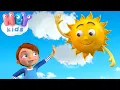 Download Lagu Mr Sun, Sun, Mr Golden Sun ☀️ The Sun song for kids and more Nursery Rhymes by HeyKids