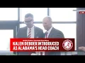 Kalen DeBoer introduced as Alabama s new head football coach CBS Sports