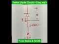 Series Diode Circuit Solution Sedra Smith Exercise 3 4 c
