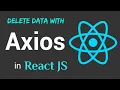 Axios with React JS Delete request to REST Api