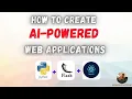 How to build and deploy AI Powered Web App using Python Flask waitress and React