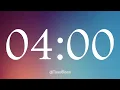 4 Minute Focus Timer Relaxing Lofi Beats Gradient Animation Study Reset Timer Bloom