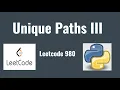 Leetcode 980 Unique Paths III
