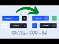 Animation Download Button Design - HTML CSS Button Onclick JavaScript