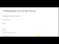 C PROGRAM OF GETC AND PUTC