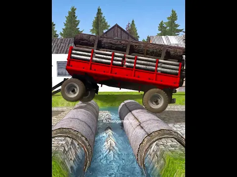 Heavy Truck vs Extreme Terrain – Will It Survive? #mudrunner #simulation #shorts