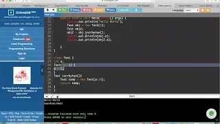 Returning Object - Passing object as a Parameter